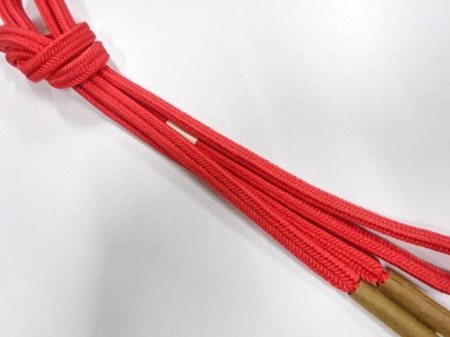 未使用品　正絹　ゆるぎ組手組帯締め